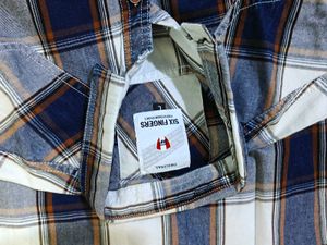 Men's Blue &amp; White Checked Casual Shirt