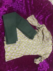 Printed Kurta top with pants