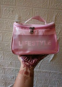 Cute Pink Lifestyle Pouch Bag