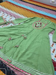 Elegant Green Kurta Set with Dupatta
