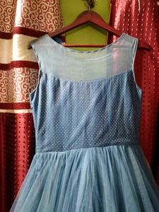 Elegant Blue Ethnic Gown
