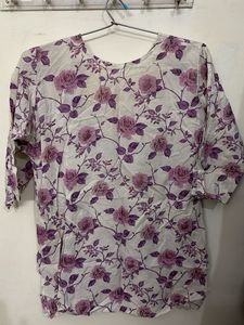 Floral Print Kurta