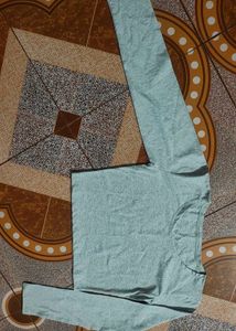 new Grey Long Sleeve Cropped Top