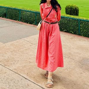 new Embroidered Striped dress