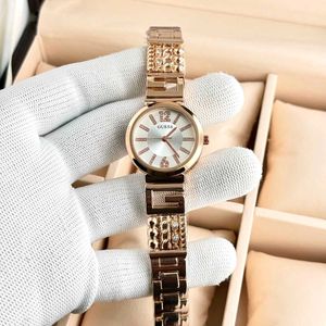 Guess Gold-Tone Green Watch