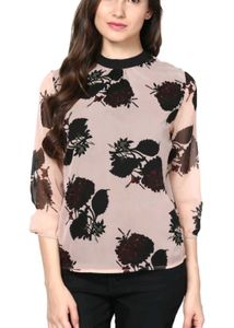 Floral Print Back Design Top