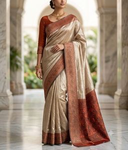 Elegant Silk Blend Saree