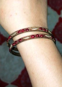 Bangles beads glitter fancy bridal work