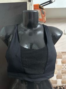 Black Sports Bra Set