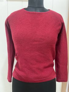 Valentine Red Knit Top
