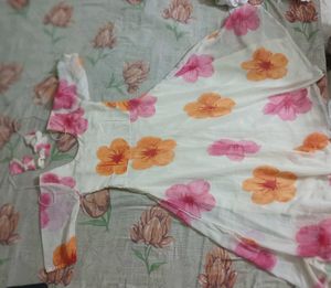 Beautiful Anarkali suit with dupatta and pant