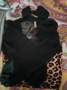 Leopard Print Top with Bolero