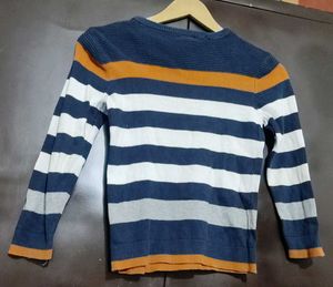 Multi Color Winter T-shirt For 3- 4 Year Baby Boy