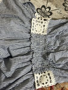 Cute Striped Lace Dress