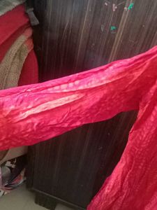 Vibrant Red Embellished Kurta for women