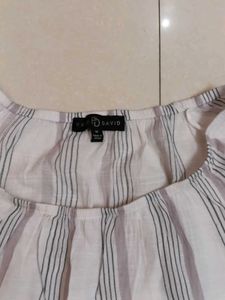 Happy🕐 Hr.  Branded Striped Casual Blouse Top