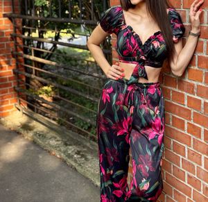 HWW Jungle Printed Co-ord, S, New with tag