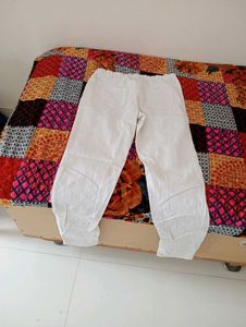 Classic White Straight Leg Pants
