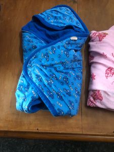 Baby Cotton Sleeping Bag And Bedsheet Combo