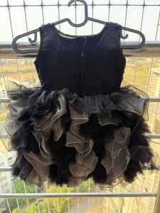 Sparkly Black Tulle Dress