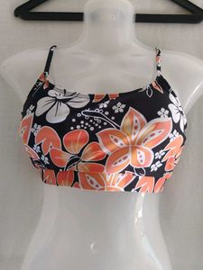 SHEIN Vibrant Floral Bikini top