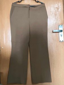 Classic Brown Wide-Leg Trousers