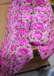 Velvet Flower Saree Lace