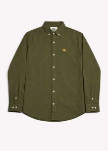Burberry Olive Green Button Down Shirt