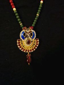 Beaded Necklace and Earrings Set