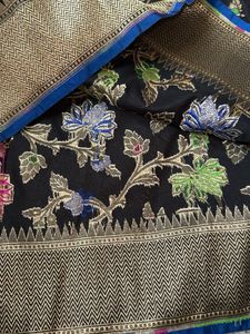 Banarus saree with attached blouse