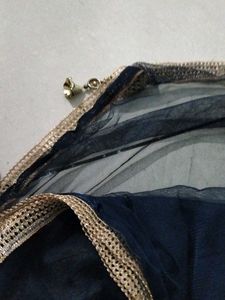 Navy Blue net Dupatta