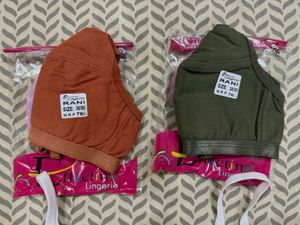 3 Pack Cotton Hosiery Basic Bras