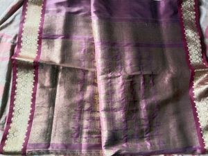 cream maroon wine banarasi pattu saree