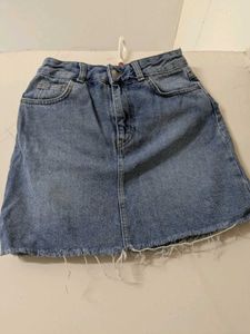 Denim Skirt - Classic Blue