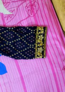 Elegant Navy Blue Kurta Set with Dupatta