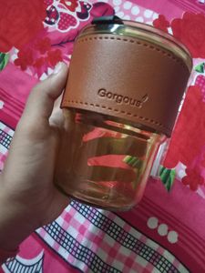 Glass Mug With Straw