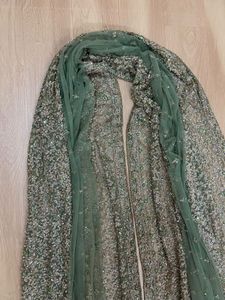 Embellished zari zardozi heavy work dupatta
