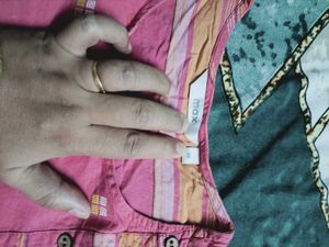Pink Printed Kurta