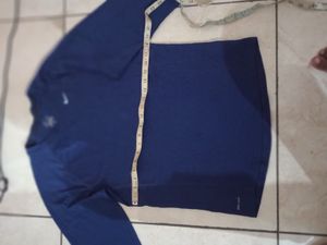 Men's Navy Nike Long Sleeve Shirt