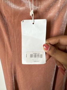 Coral Velvet Slip Dress