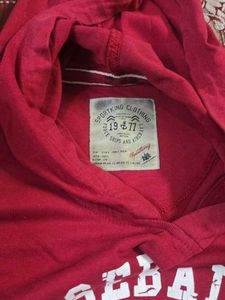 Red Baseball Training Hoodie