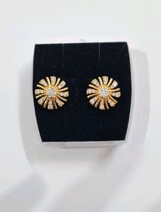 Gold Flower Earrings