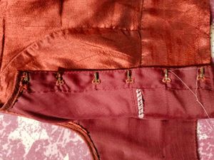 Red Silk Sari Blouse