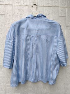 Korean Pintrest Classic Striped Button-Up Shirt