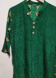 Green Anarkali Long Kurti For Girl &amp; Women 36 Bust