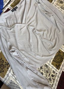 Chic Pleated Grey Top