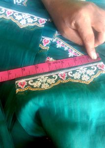 Embroidered Green Kurta Set 3XL