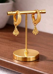 Gold-Tone Hoop Dangle Earrings