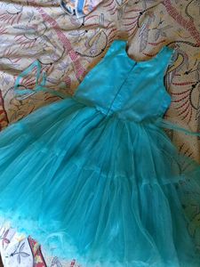 4-6 yrs Beautiful Blue Party wear girls frock