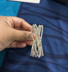 Sparkling Crystal Cuff Bracelet